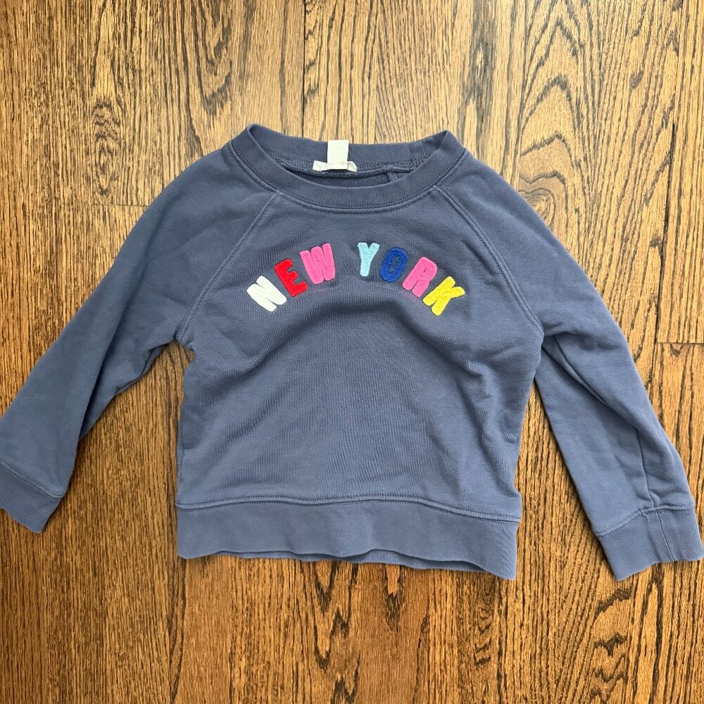 J.Crew Kids "NEW YORK" Sweatshirt – XXS